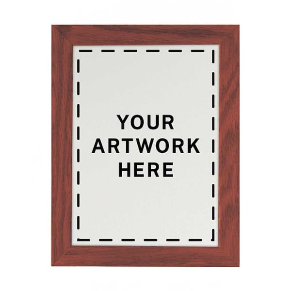 Drop-In Shadowbox, 12"x18", Light Oak/Surf
